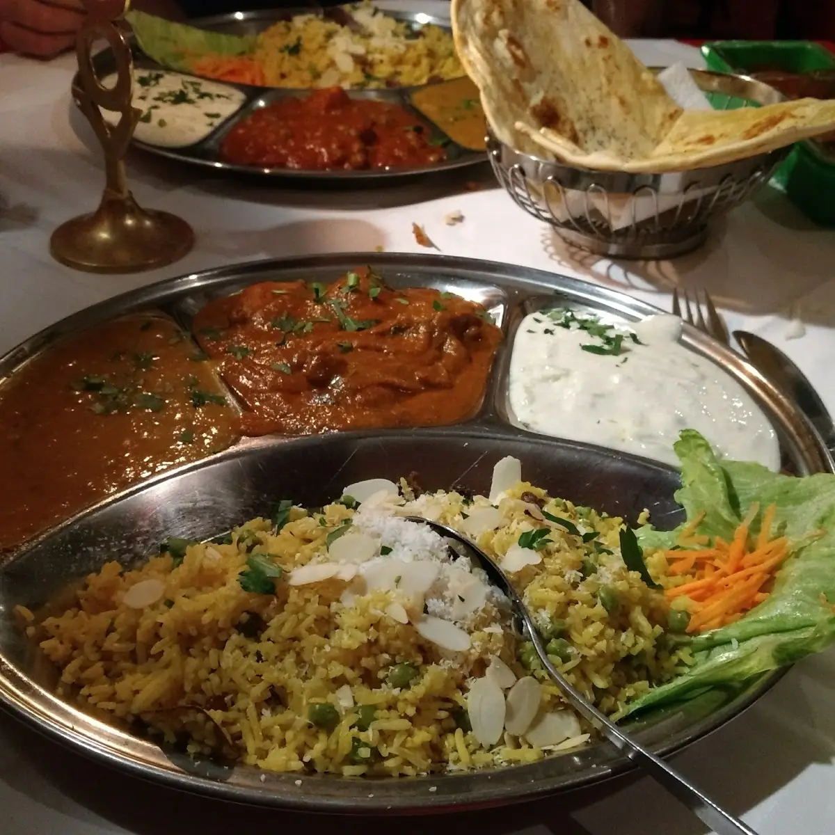 Naan And Veg Thali