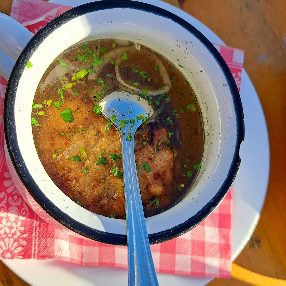 Kaspressknödelsuppe
