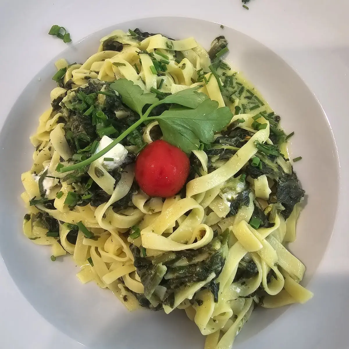 Tagliatelle Mit Spinat