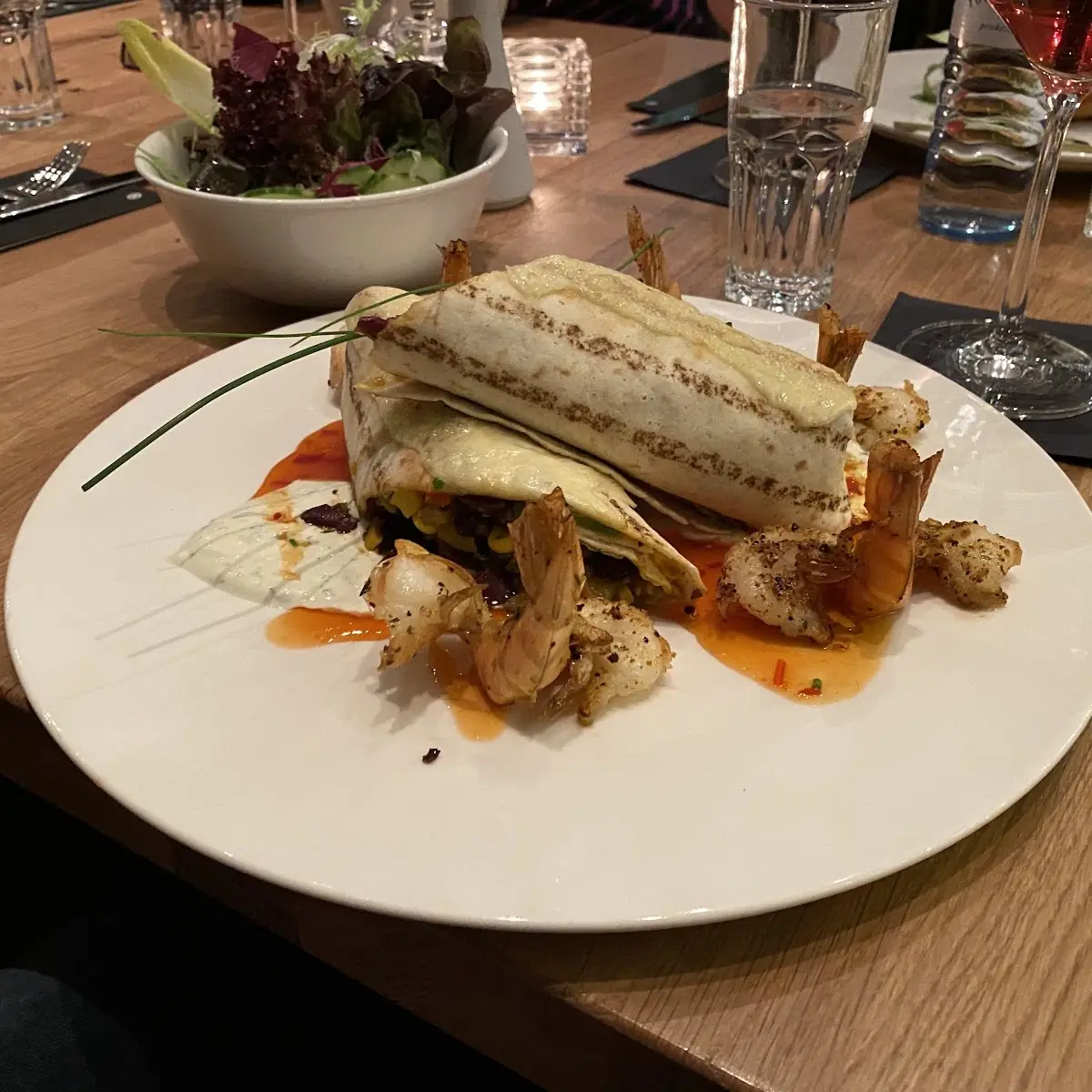 Mit Scampi