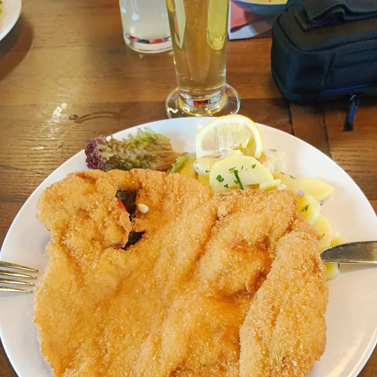 Schnitzel Mit Kartoffel Salat