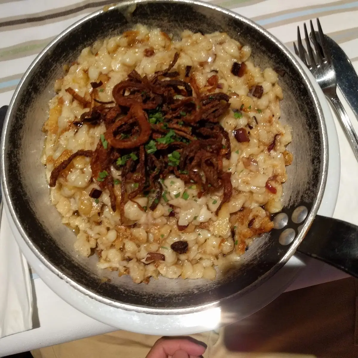 Käsespätzle In Der Pfanne