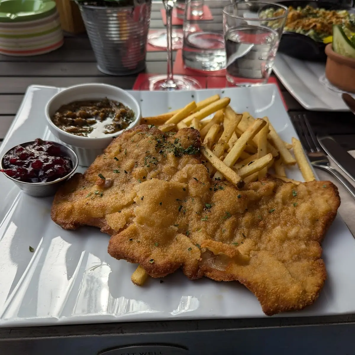 Wienerschnitzel Mit Cognacsauce
