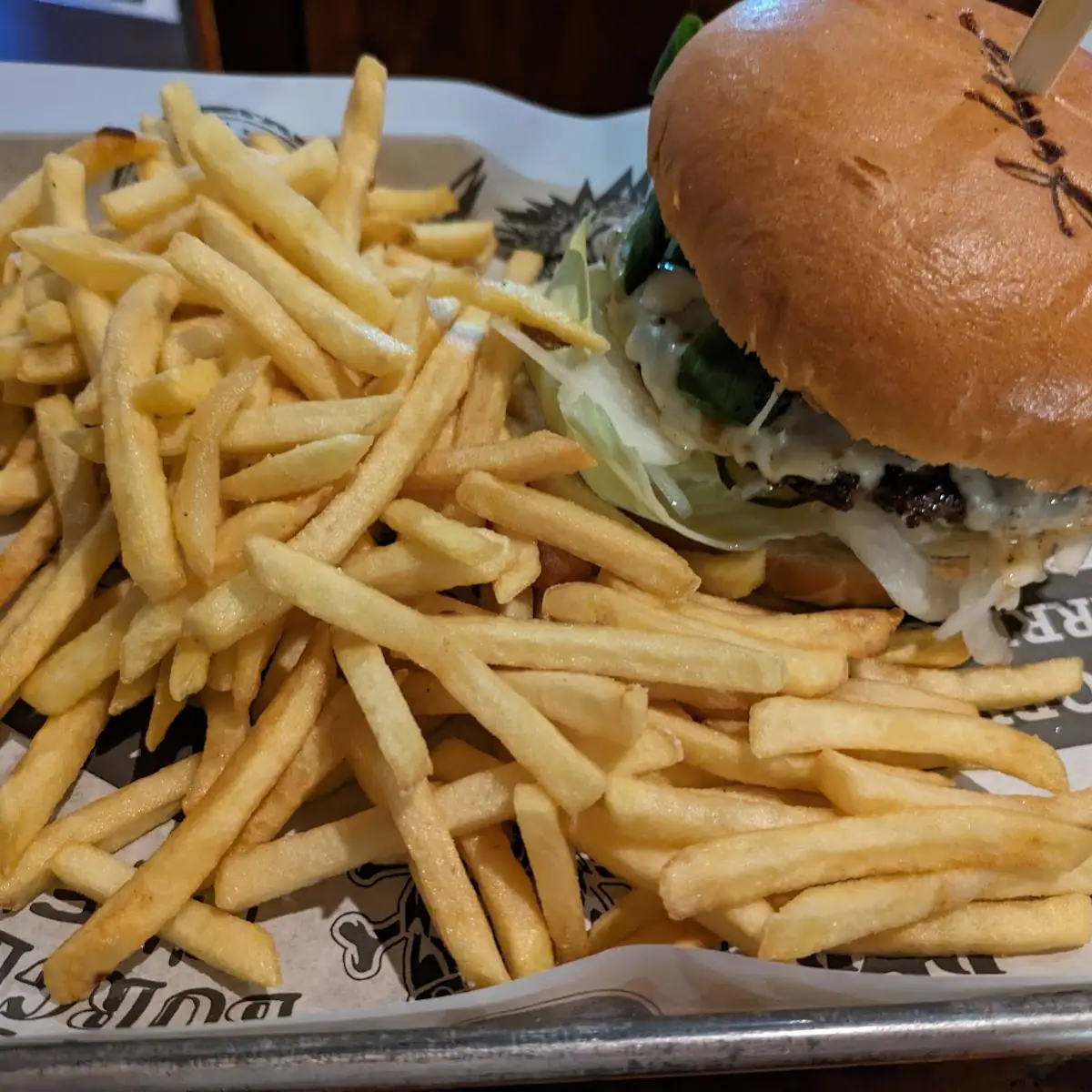 Texas Burger 2 0 Mit Pommes