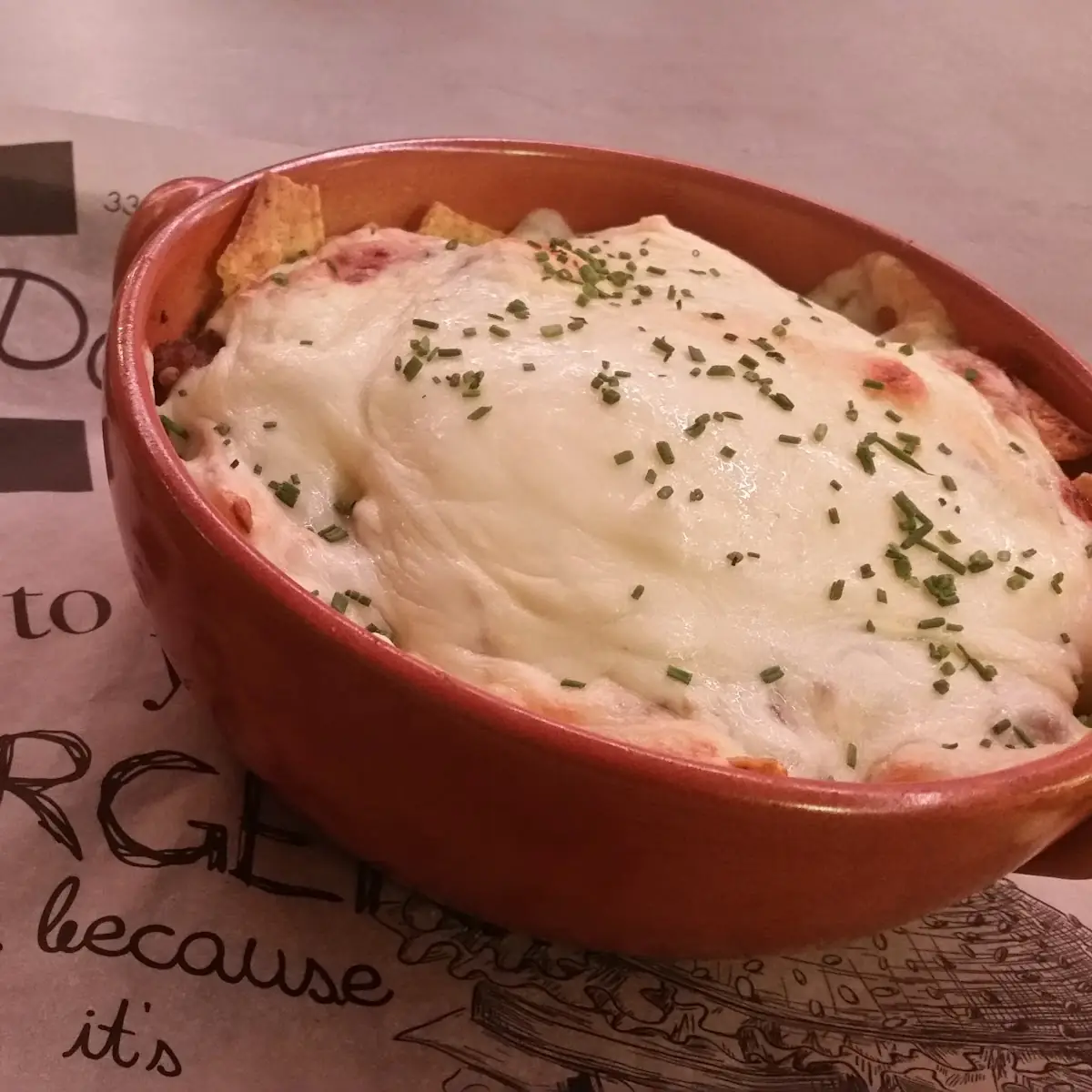 Überbackene Nachos
