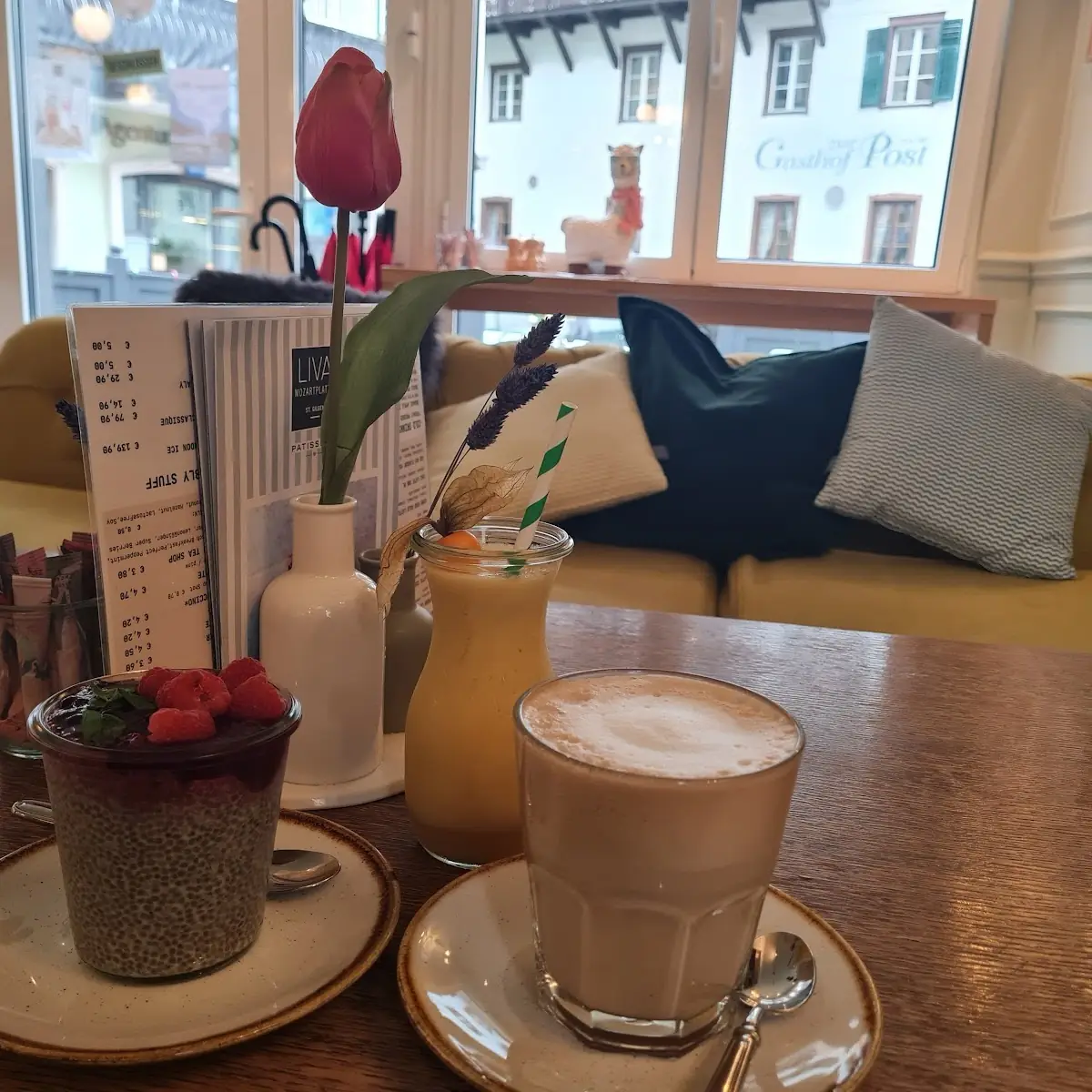 Chai Latte Smoothie Und Chia-frühstück