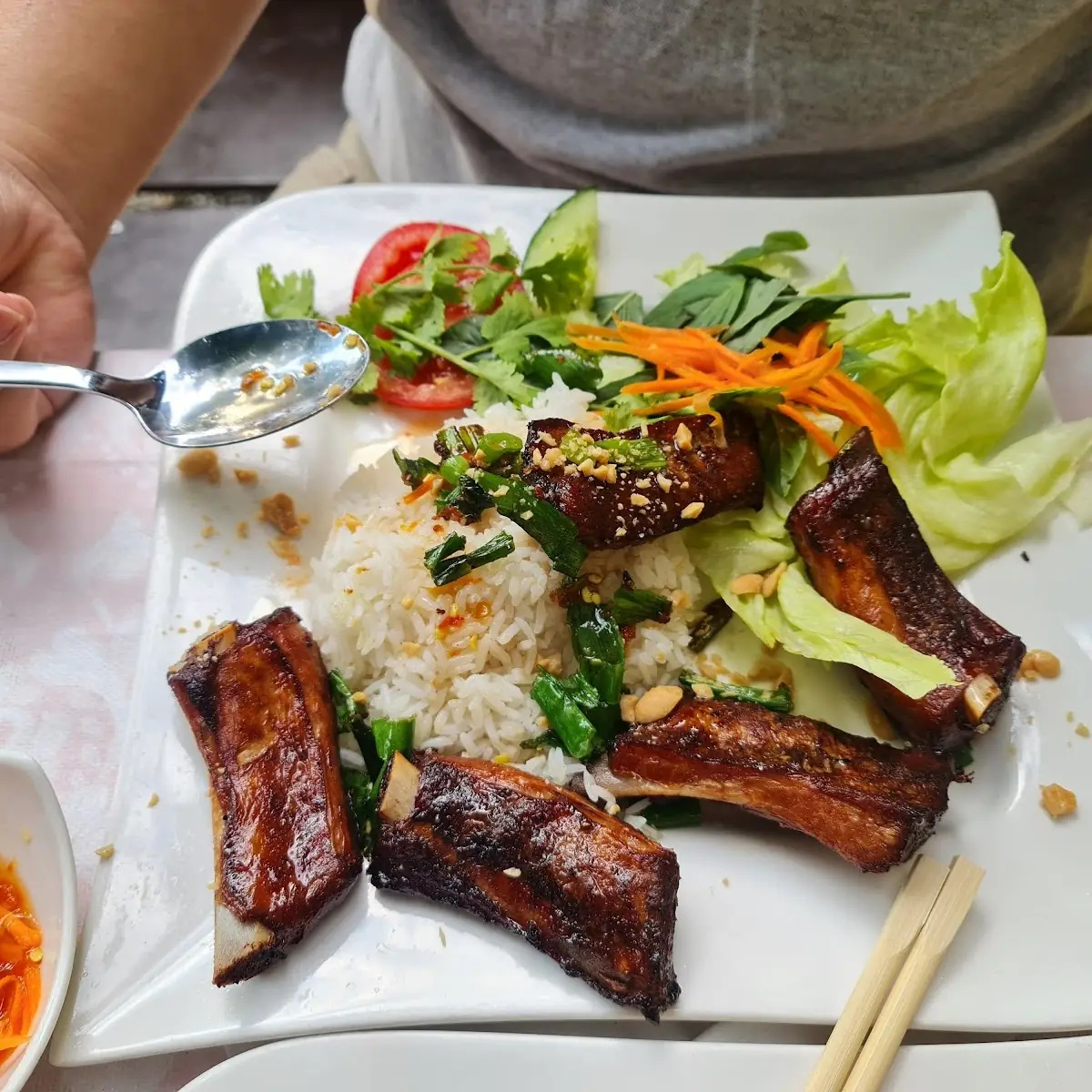 Grilled Rib with Rice