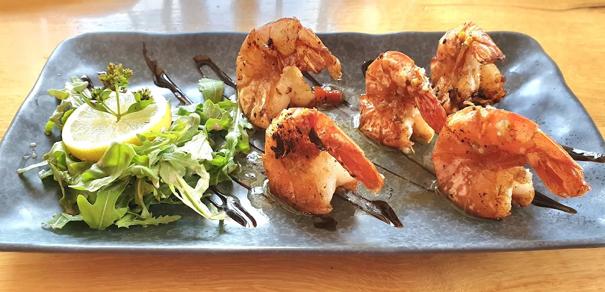 Gegrillte Garnelen