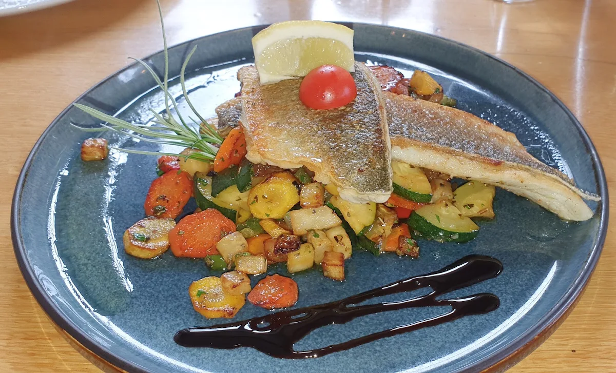 Wolfsbarsch Mit Grillgemüse