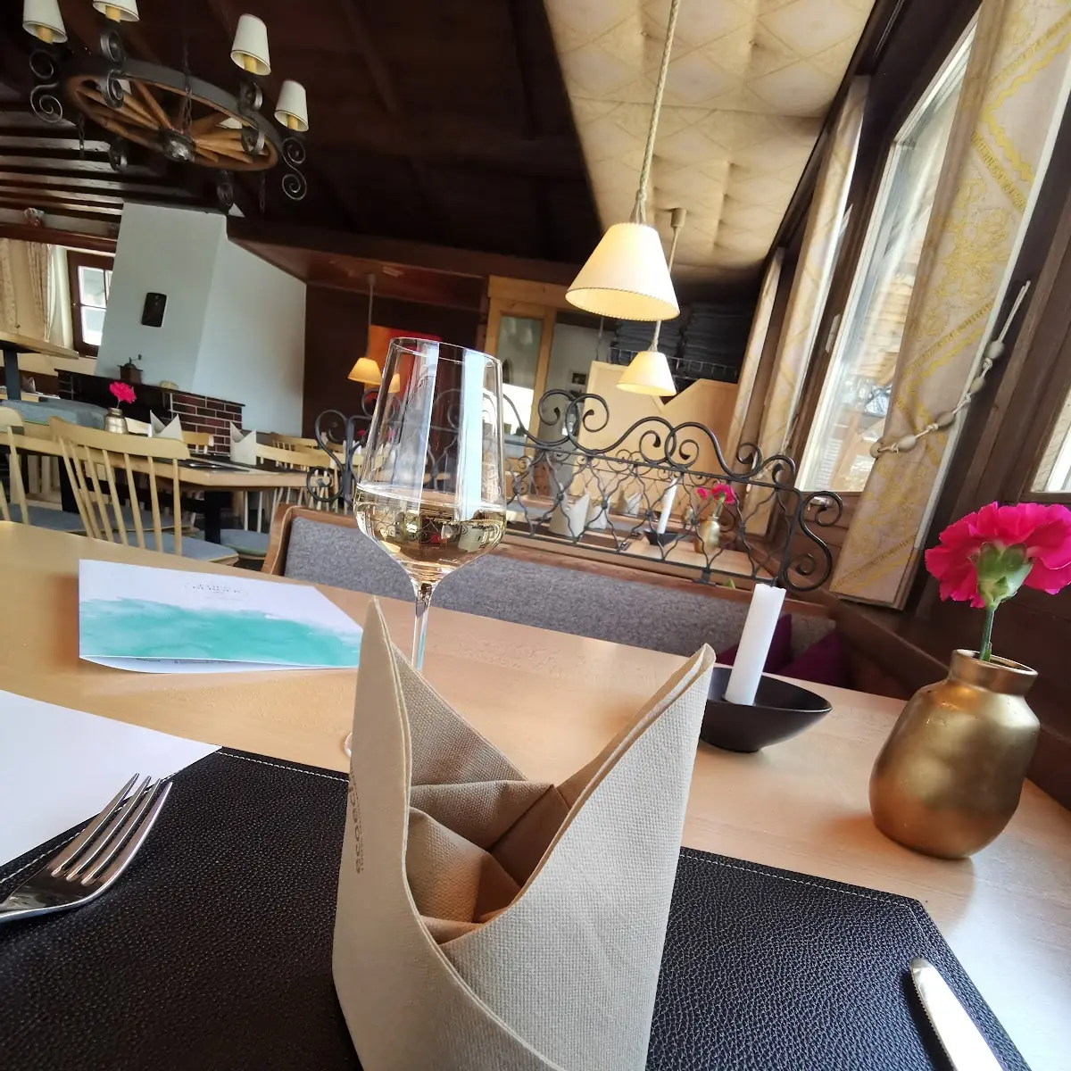Weißwein Hinter Serviette