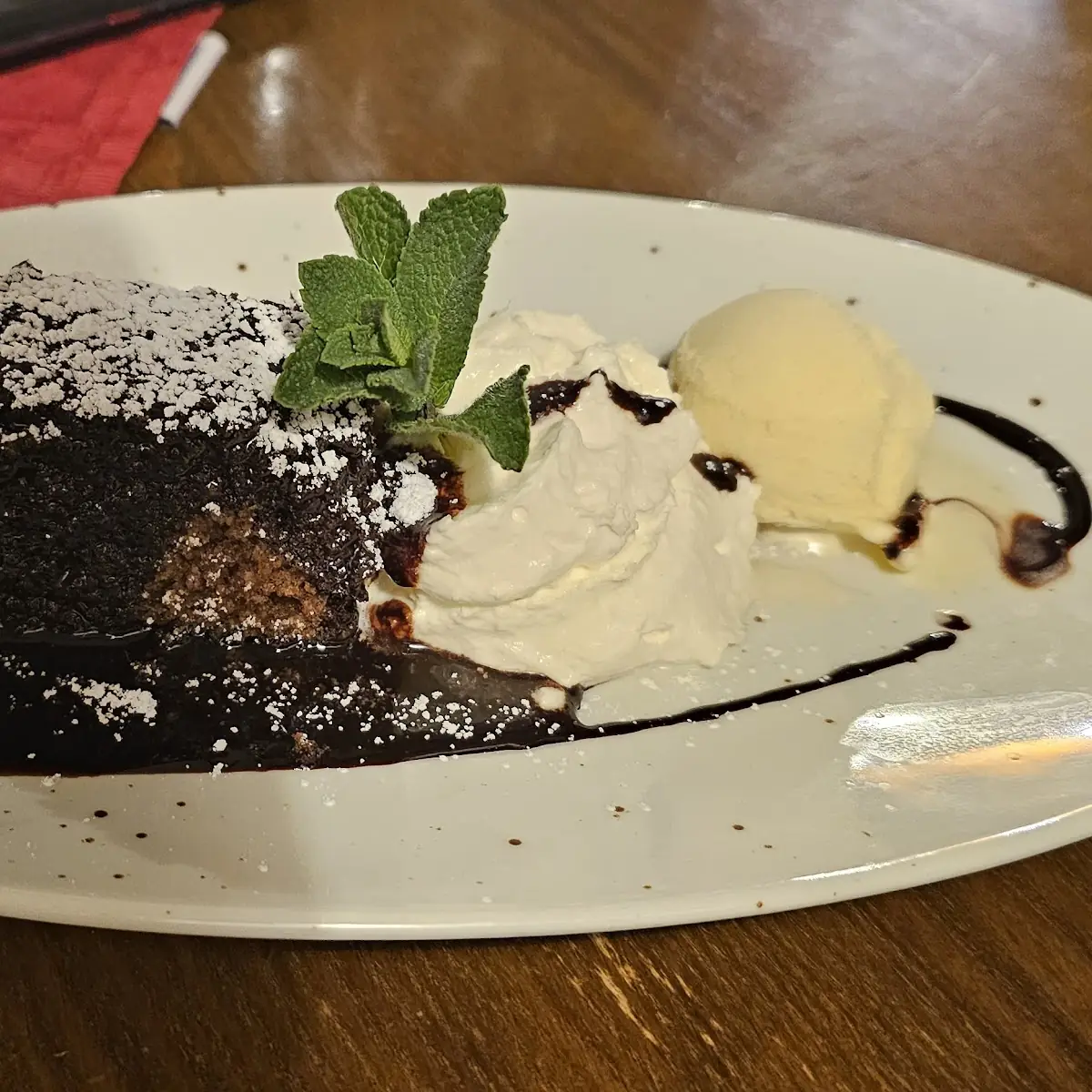 Warmer Schokokuchen