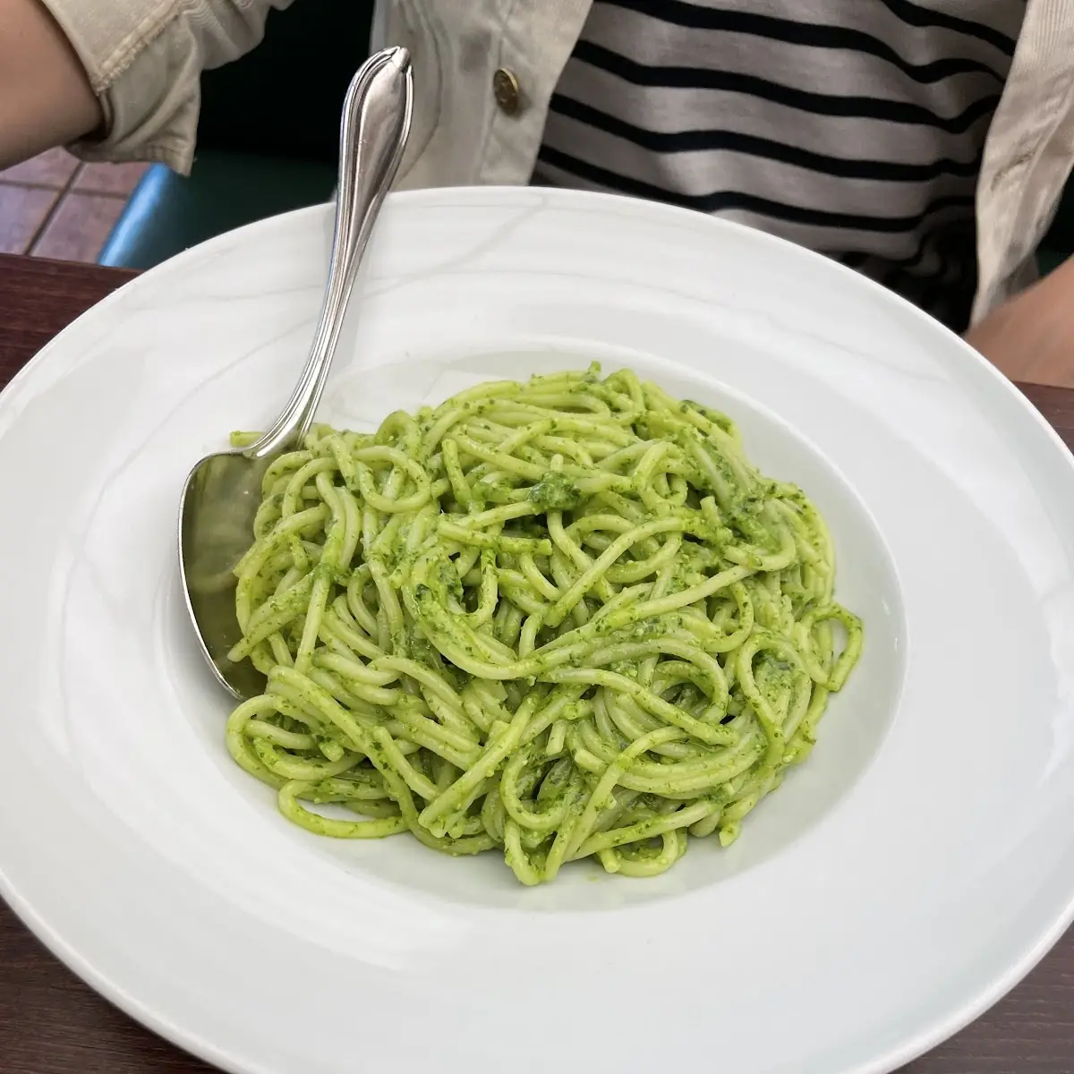 Spaghetti with Basilpesto