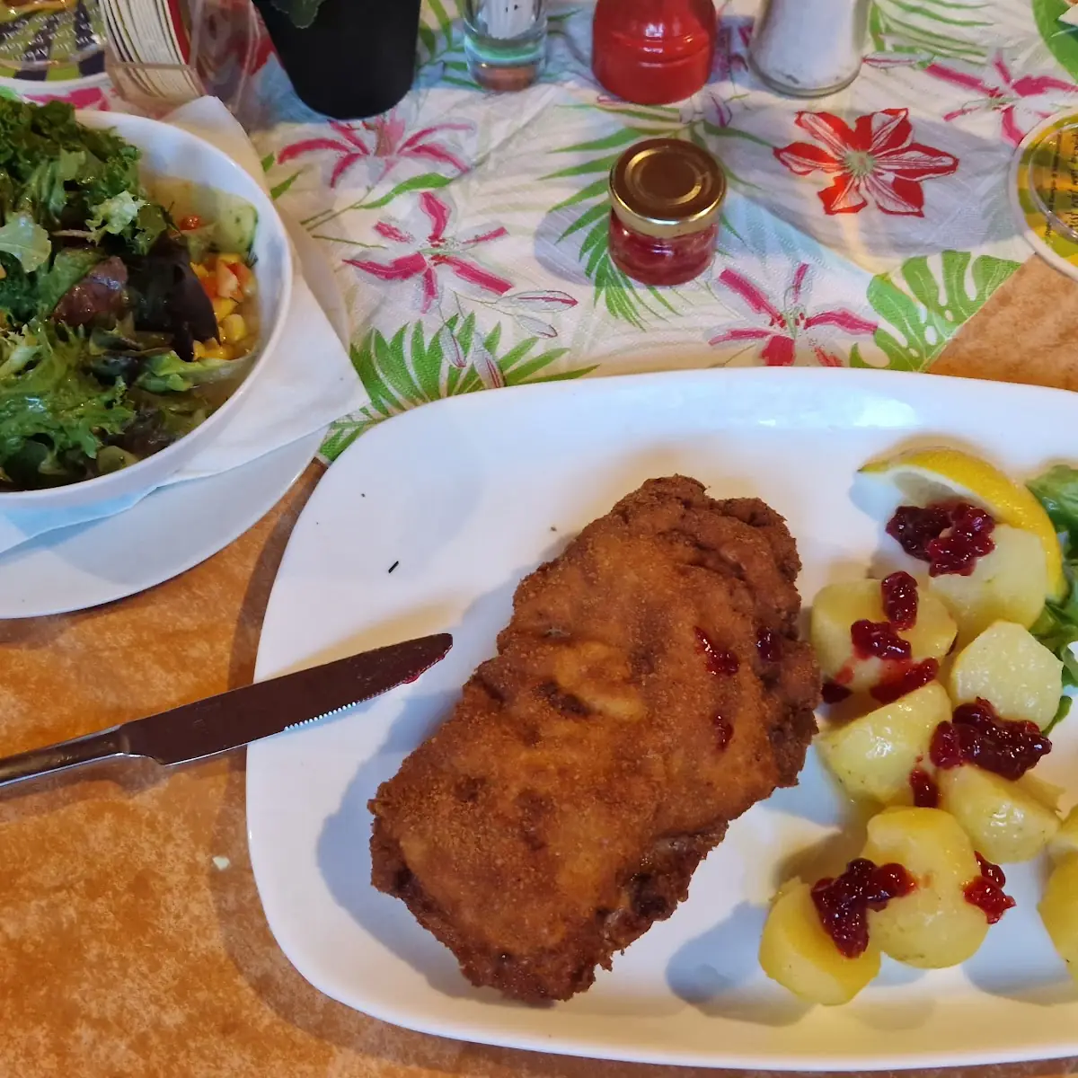 Cordon Blue Met Aardappeltjes En Groente