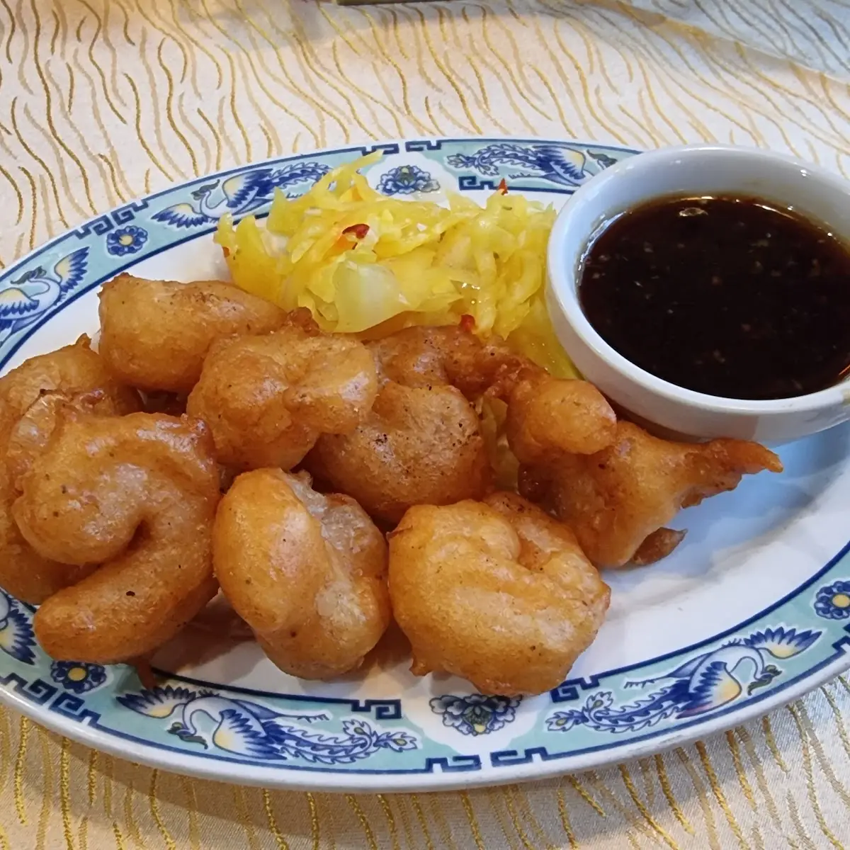 Gebackene Shrimps