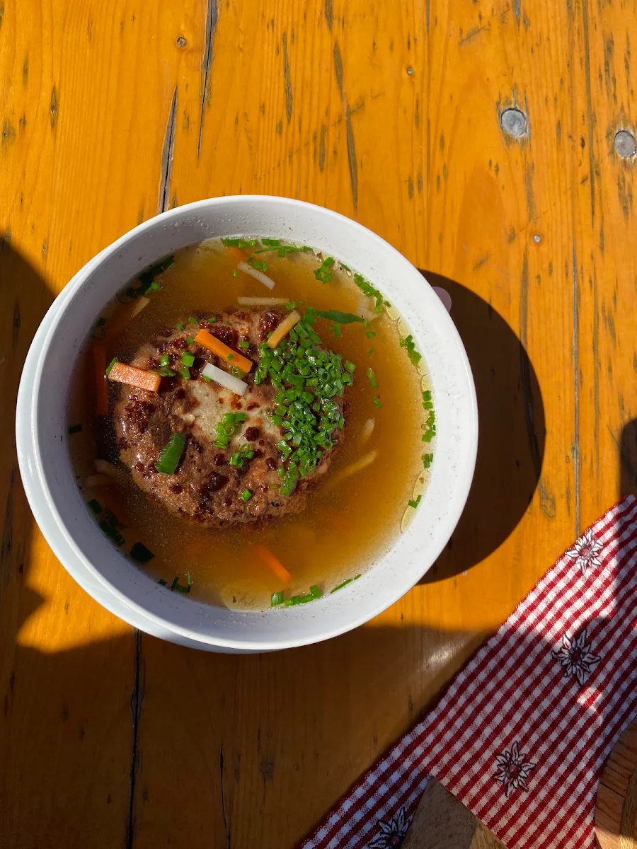 Clear Beef Soup With