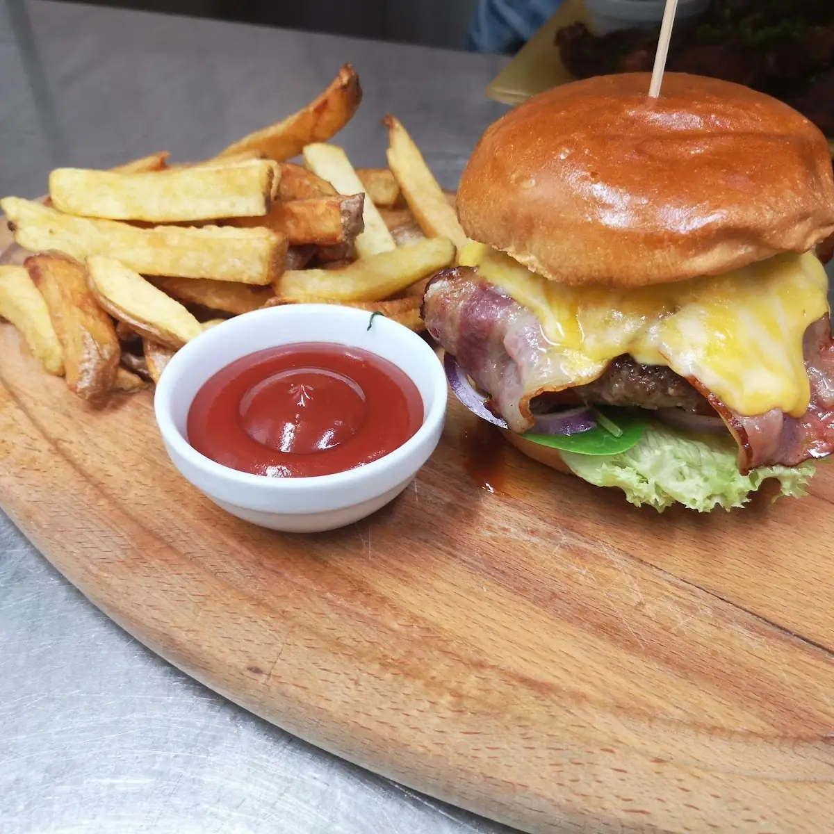 Reef Farmhouse Burger and Fries