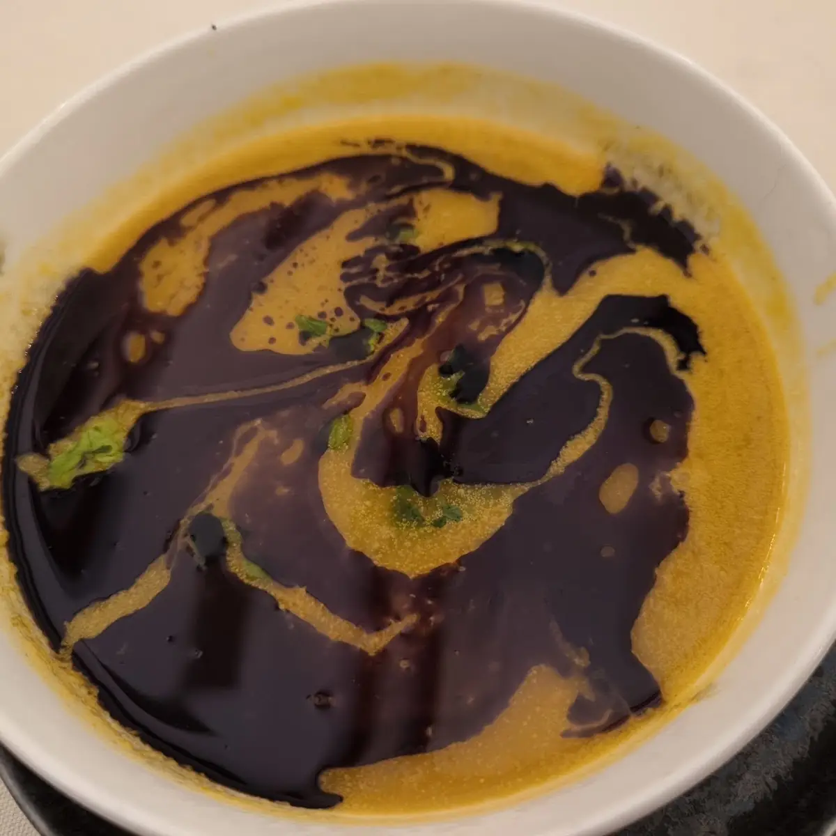 Kürbiscremesuppe Mit Kernöl So Wie Es Sein Muß In Der Steiermark