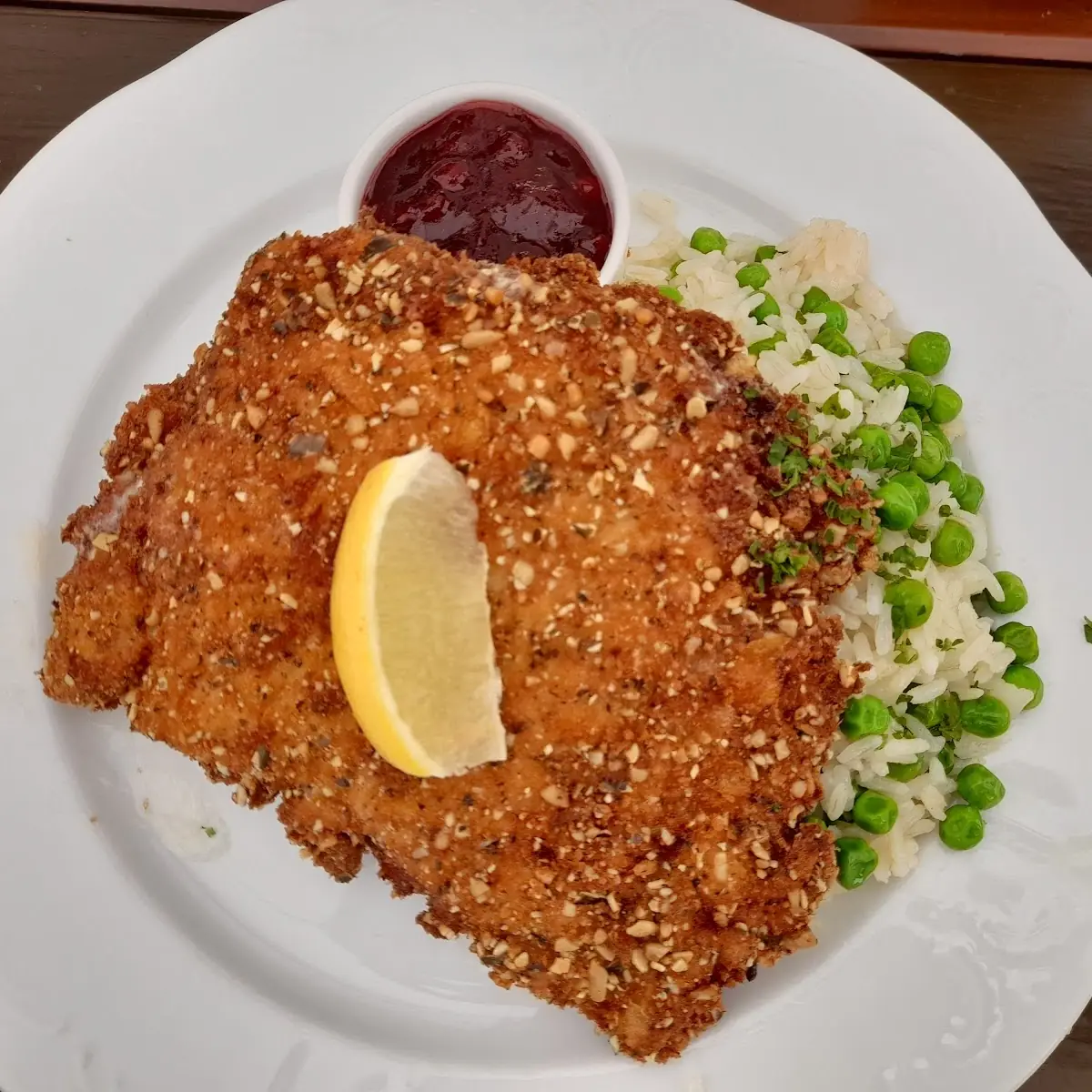 Bauerncordon Bleu Mit Erbsenreis