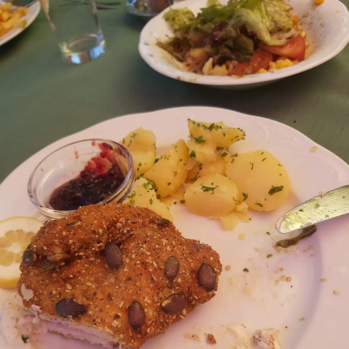 Mit Frittaten Kaspressknödel Fleischstrudel