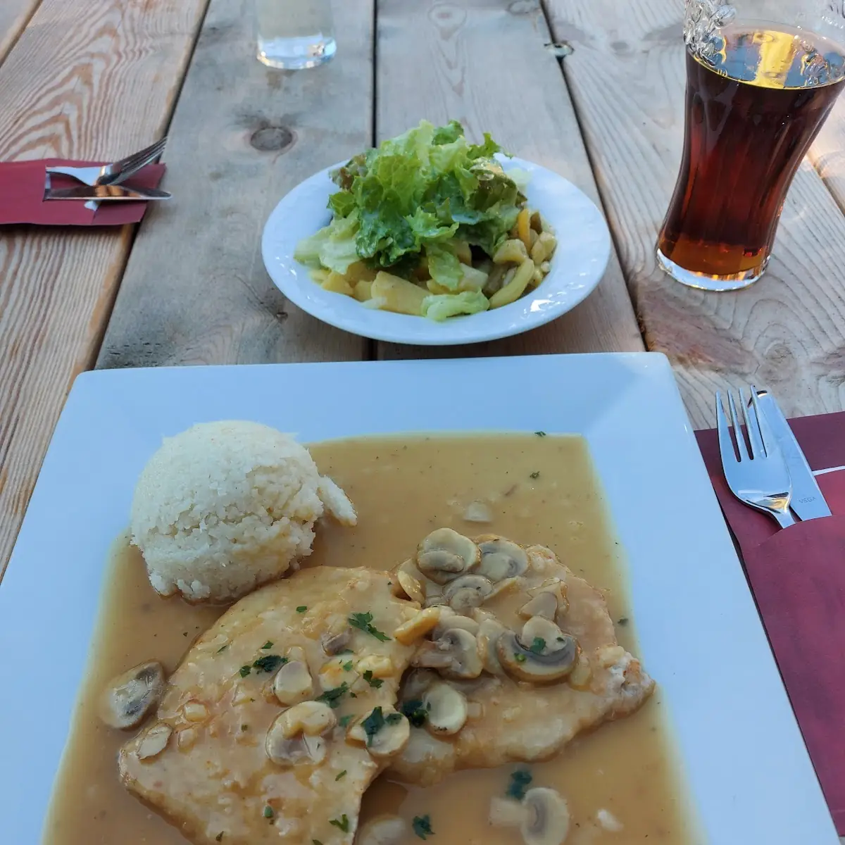 Saftschnitzel Mit Reis