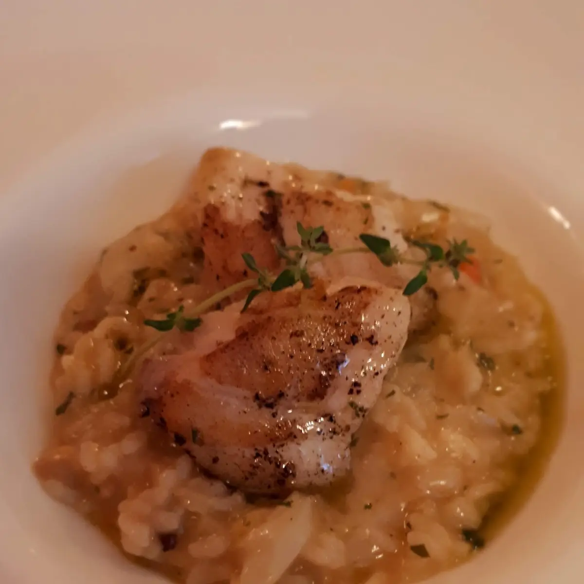 Pesca Con Risotto