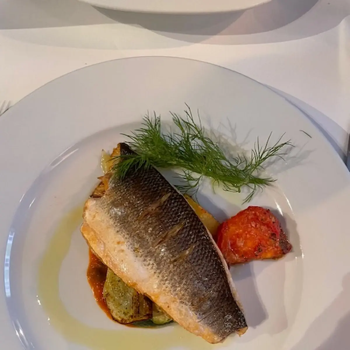 Fischfilet Gegrillt Mit Gemüse