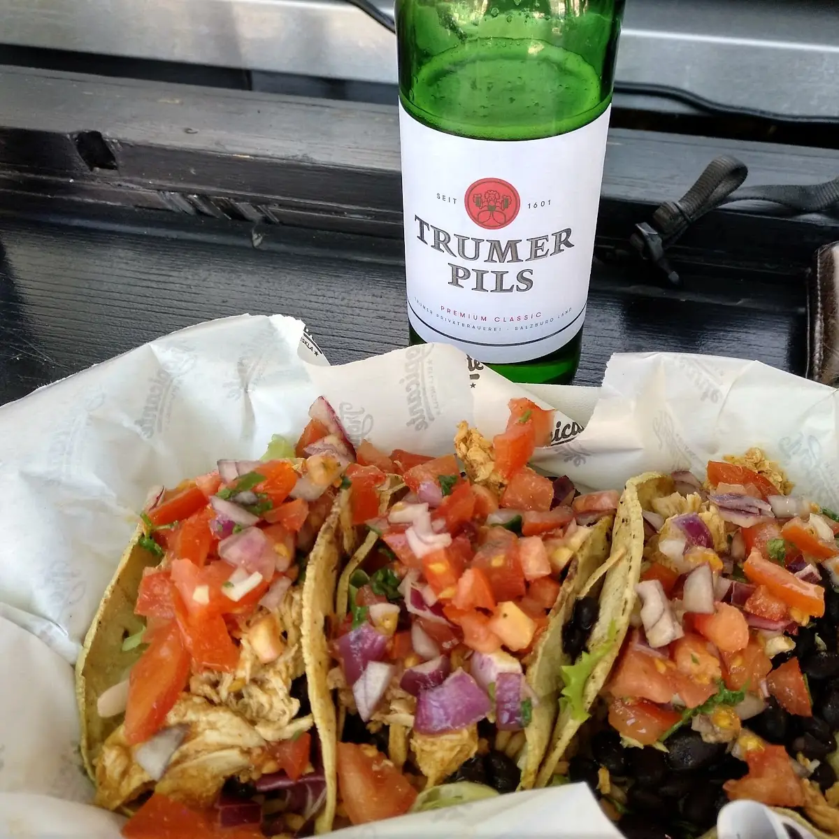 Tacos De Asada Mit Trumer Pils