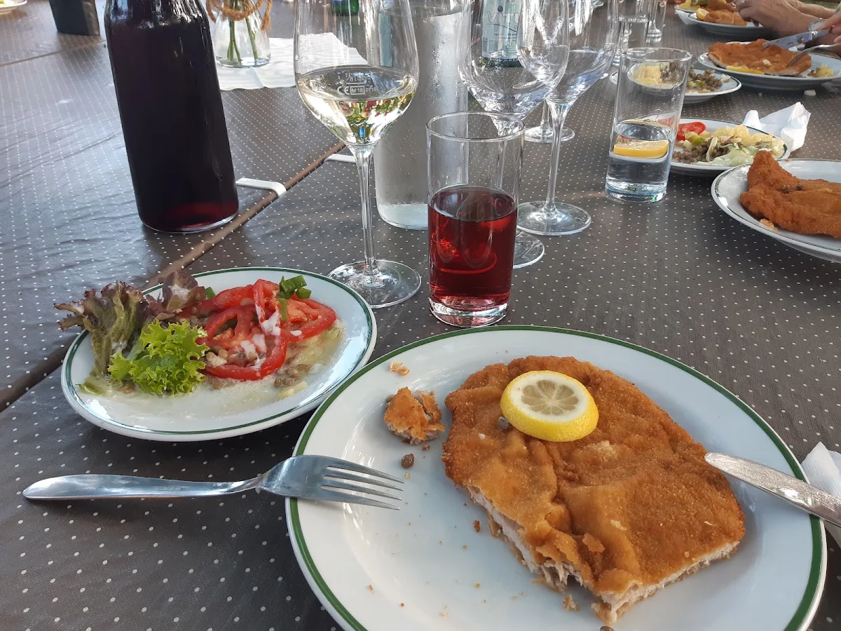 Schweinsschnitzerl Mit Gemischten Salat