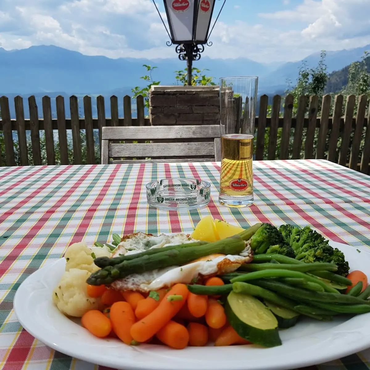 Spiegelei Mit Bratkartoffeln Und Gemüse