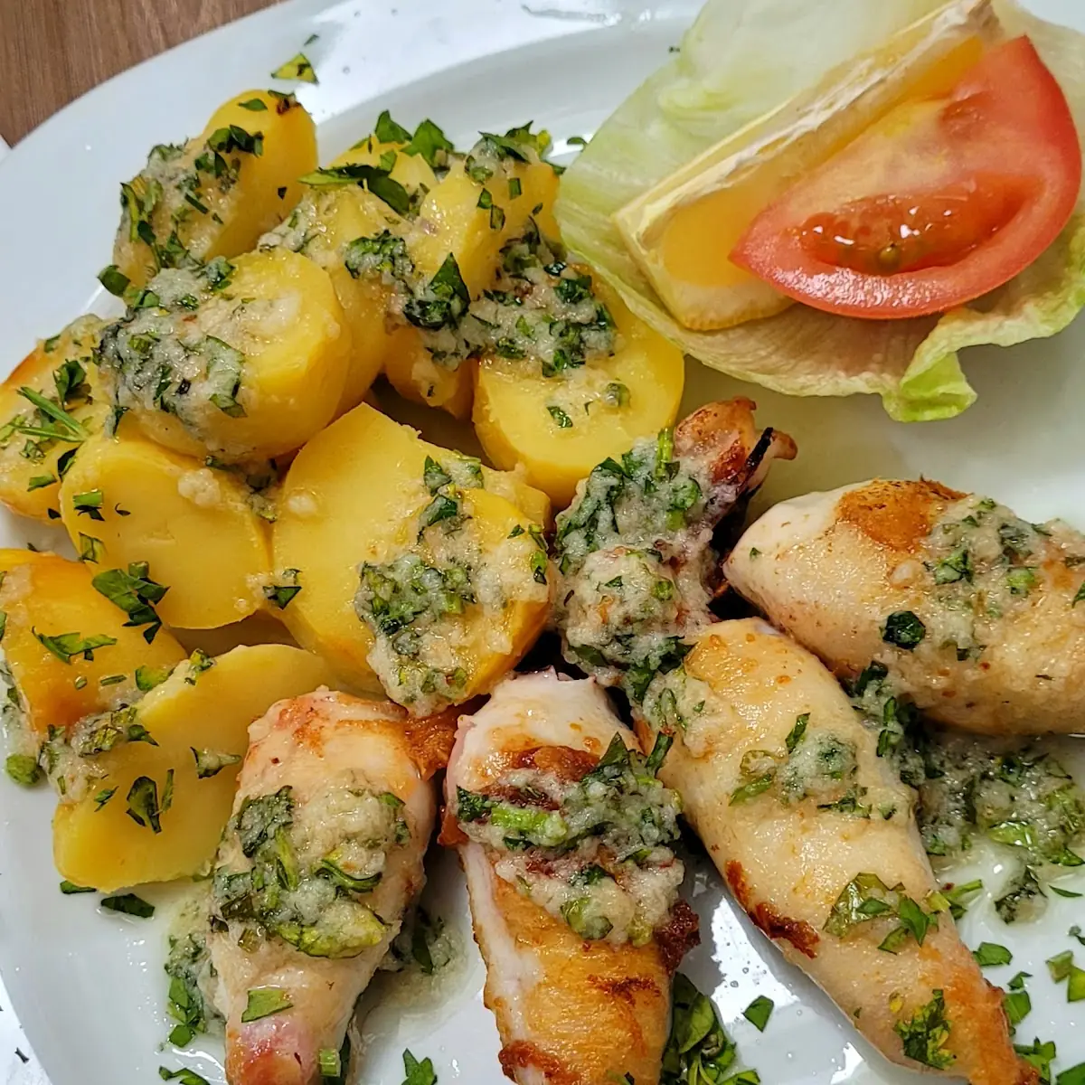 Gefüllte Calamares Mit Schinken Und Käse