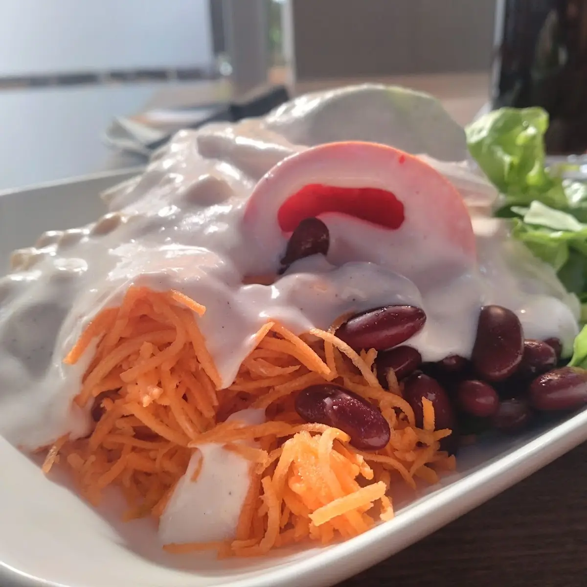 Gemischter Salat Mit Jogurt Dressing