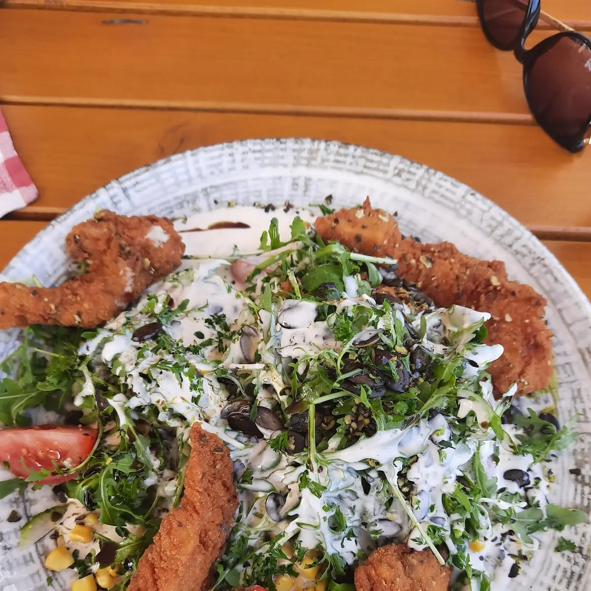 Salat Mit Backhendl