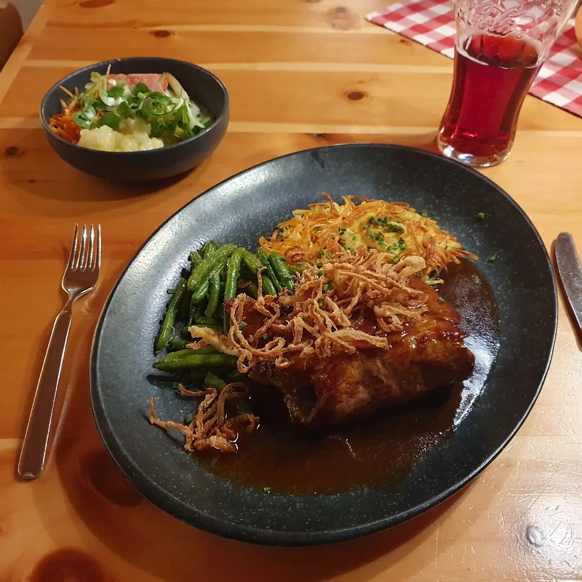 Zwiebelrostbraten Mit Rösti