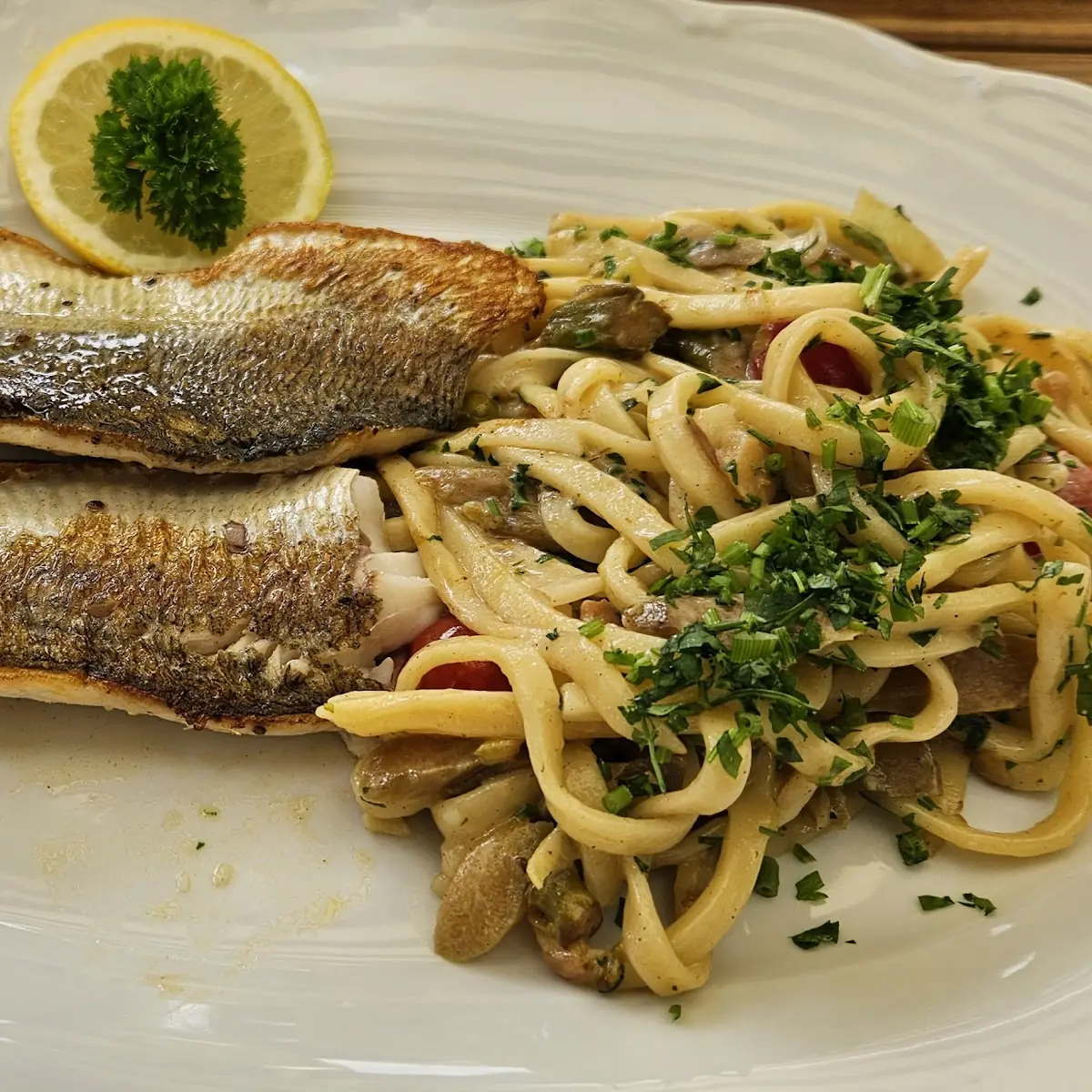 Reinankenfilet M Spargelrisotto