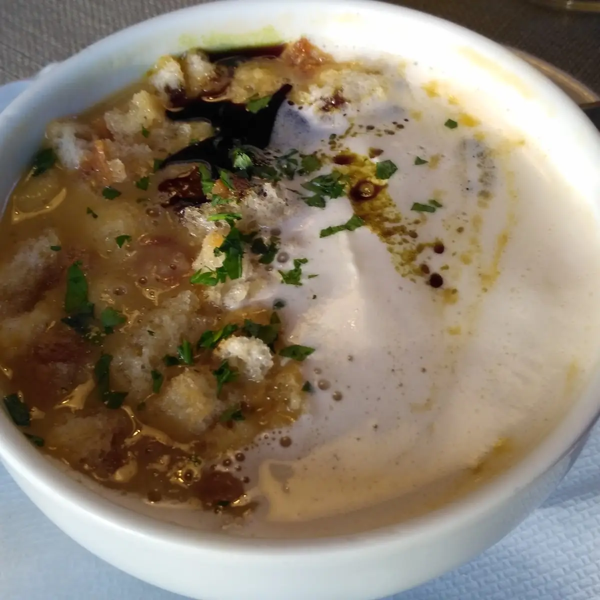 Kürbiscremesuppe, Aussichtsgasthof Dachsteinblick