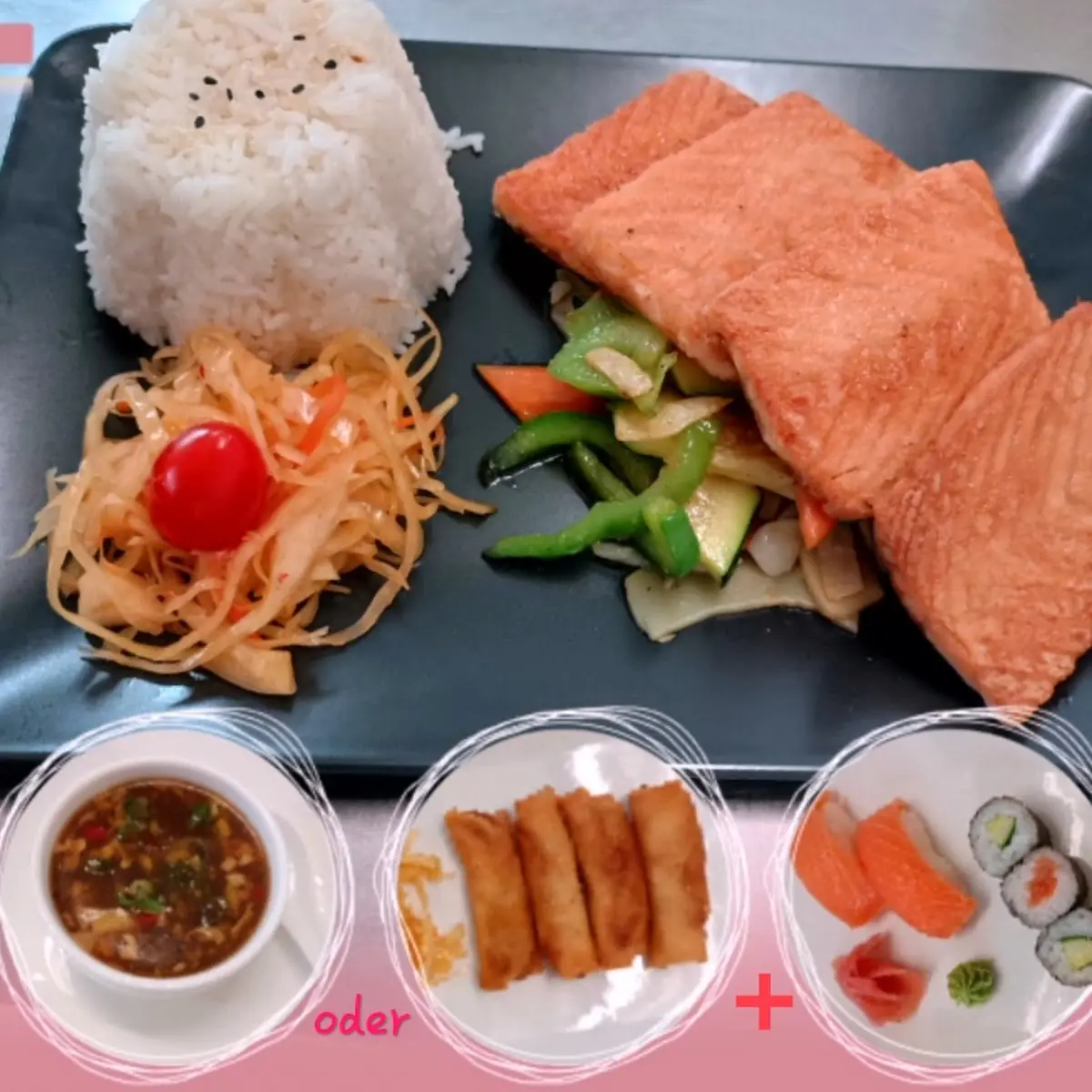 Lachs Teriyaki