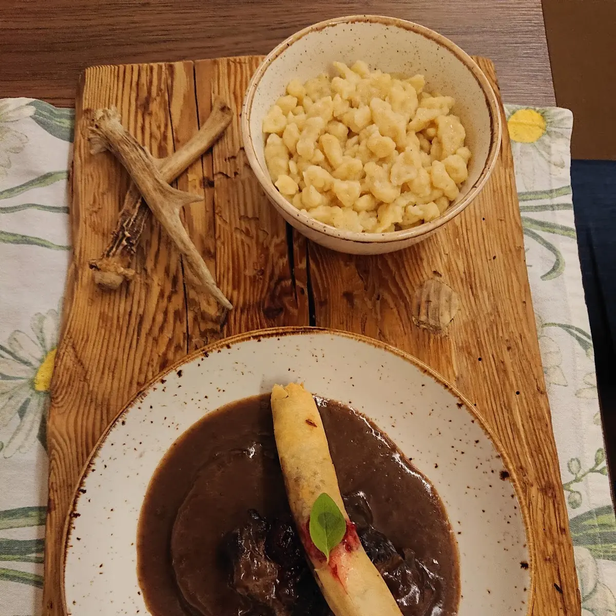 Geschmorter Hirschbraten