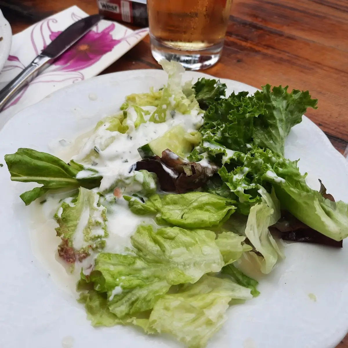 Salat Mit Dressing