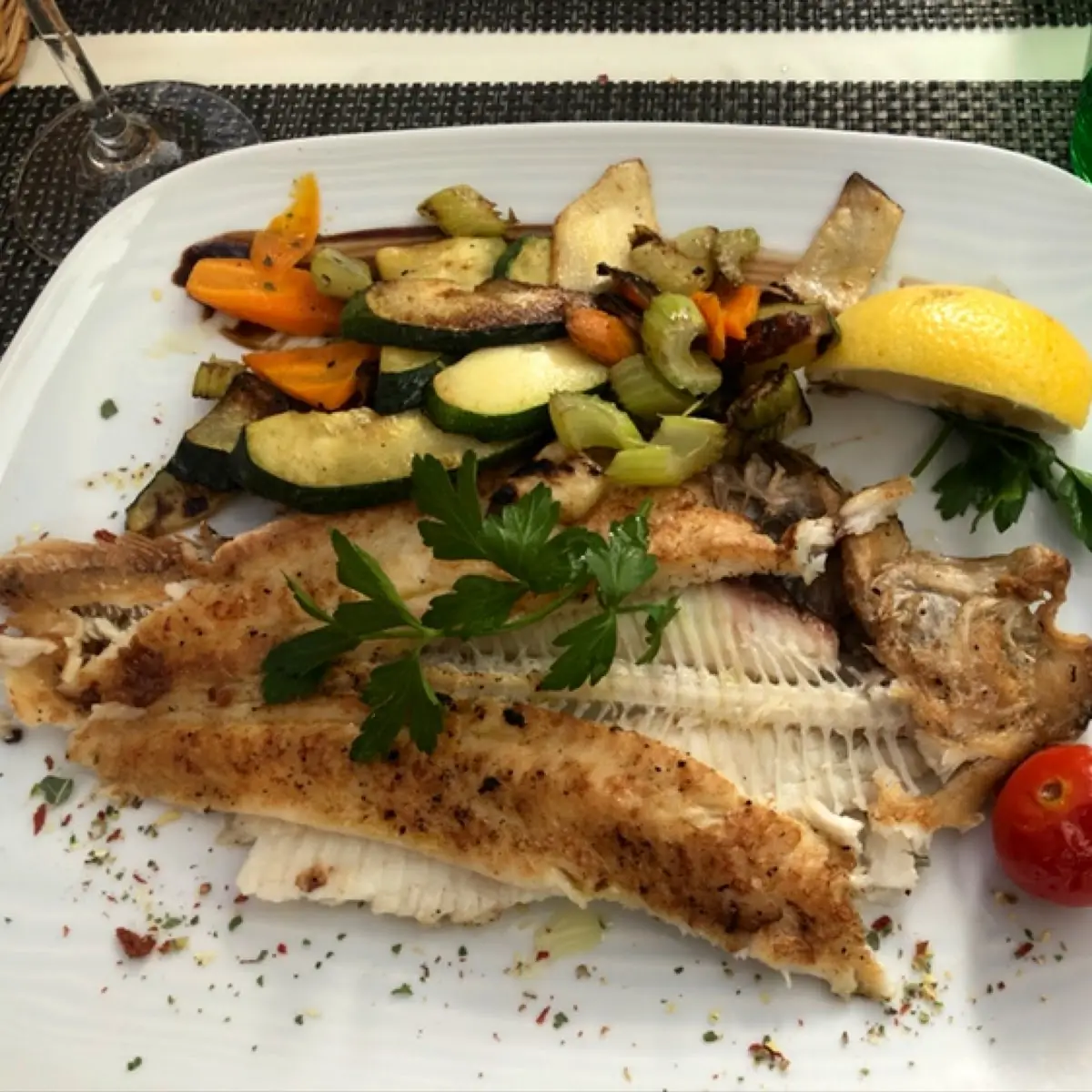 Seezunge Mit Gemüse