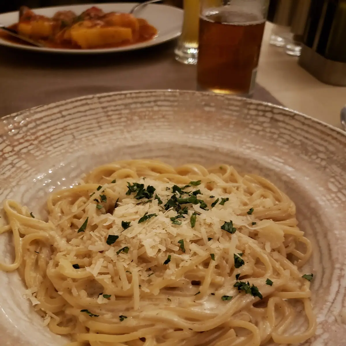 Spaghetti Carbonara Without Meat