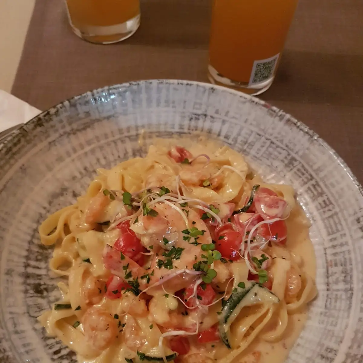 Tagliatelle Gamberi Zucchine