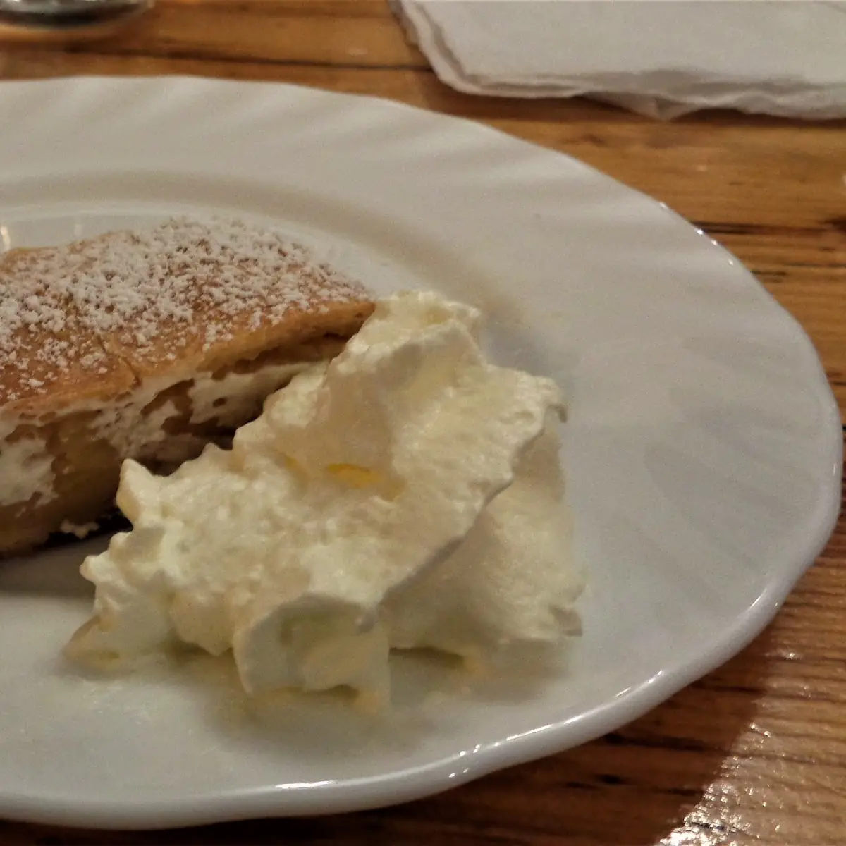Soft Quark Cheese Strudel with Vanilla Sauce