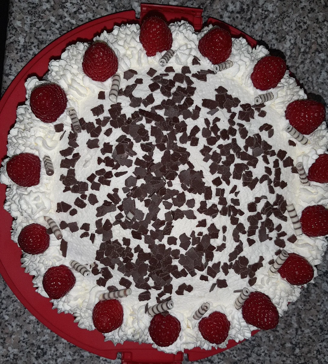 Himbeer- Sahnetorte