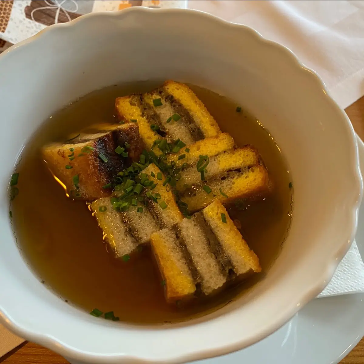 Milzschnitten Suppe