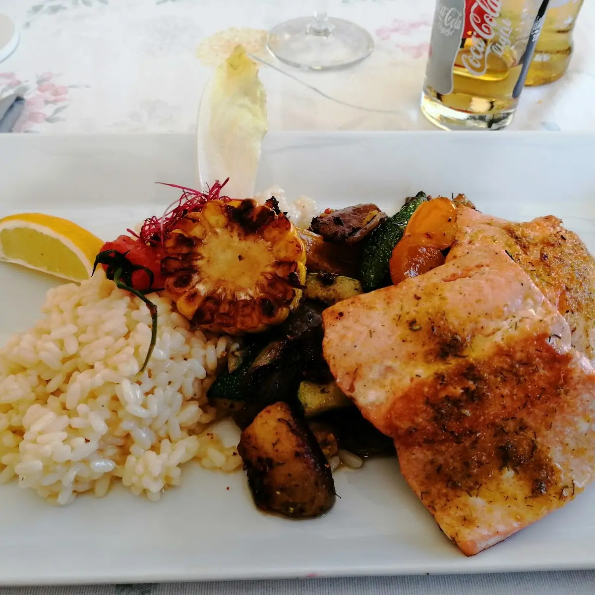 Gegrillte Lachsforelle