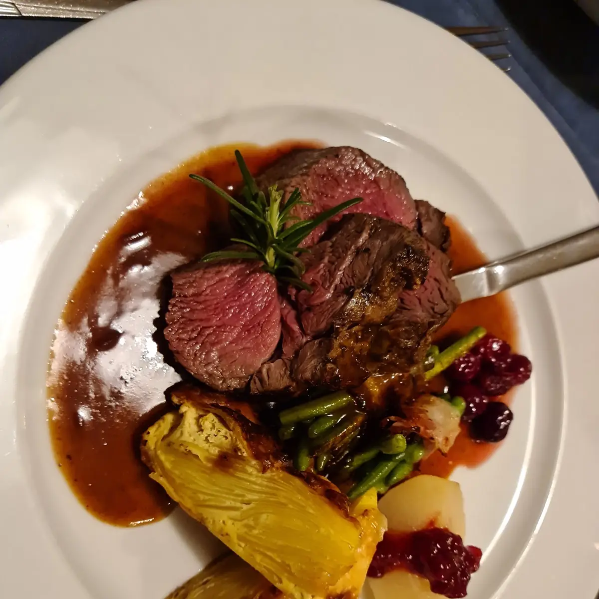 Gegrillter Hirschrücken