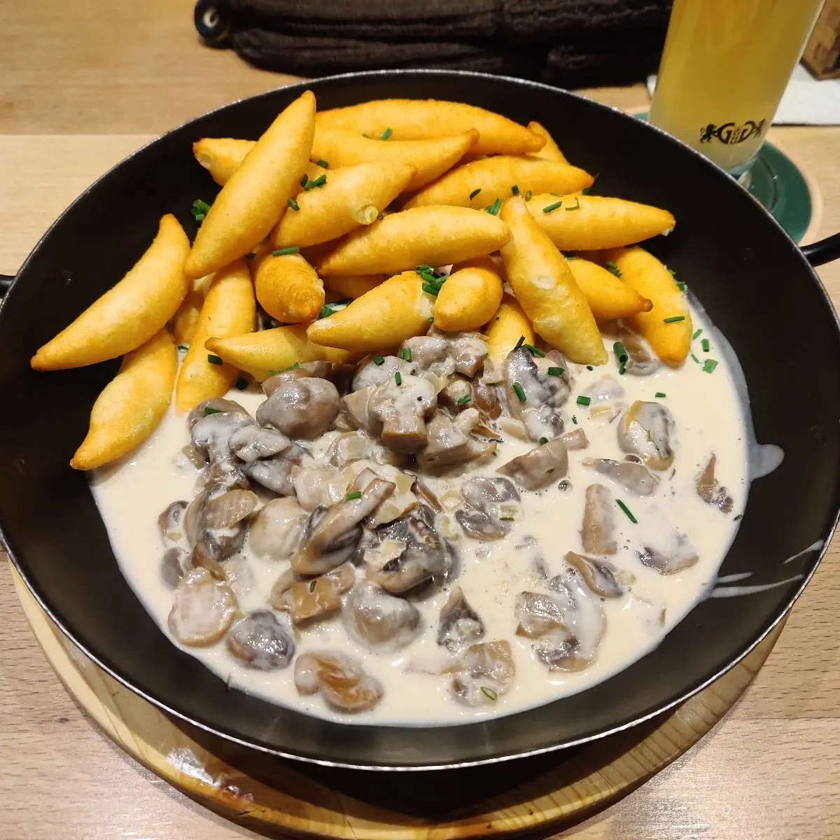 Erdäpfelnudeln Mit Champignonsauce