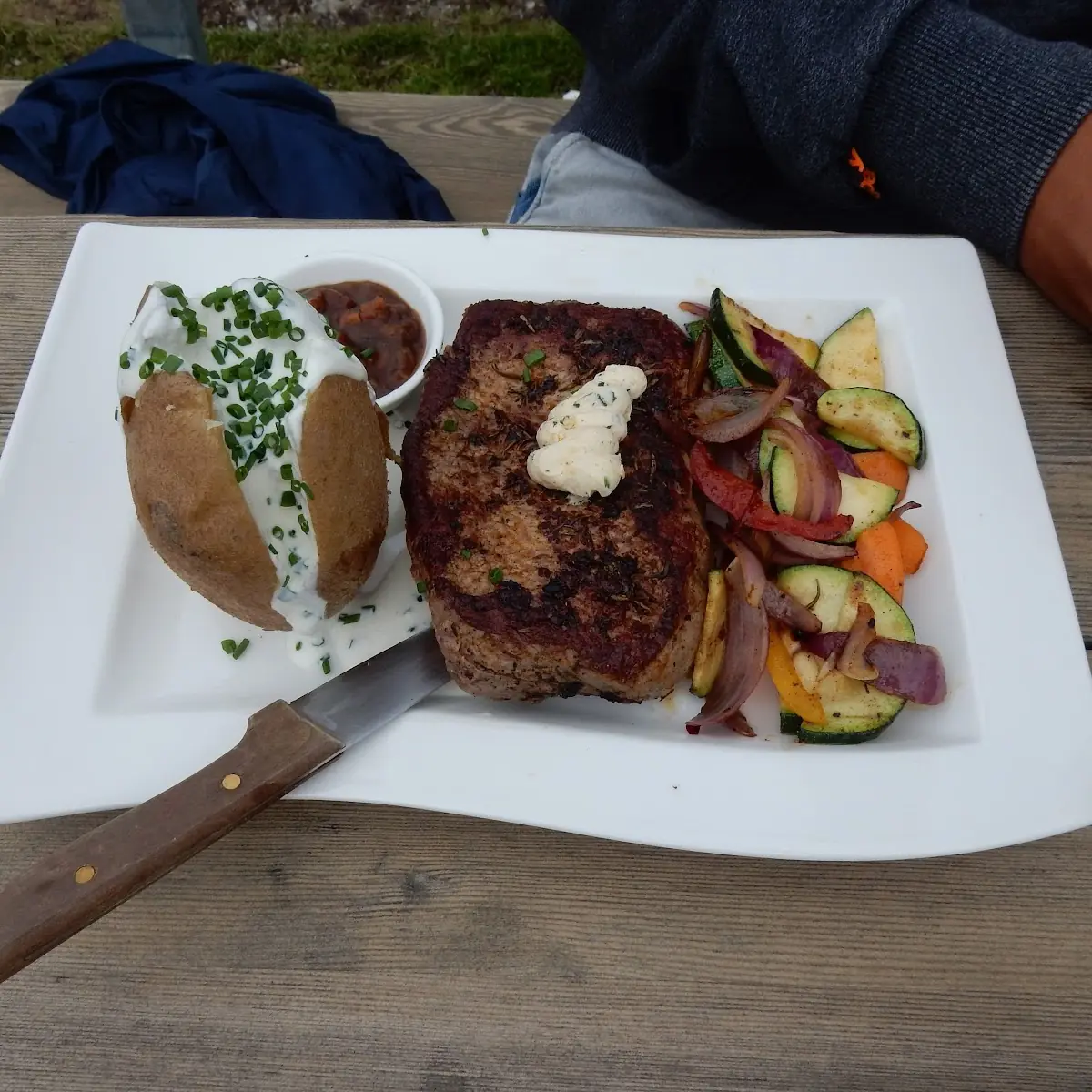 Rumpsteak Mit Folienkartoffel