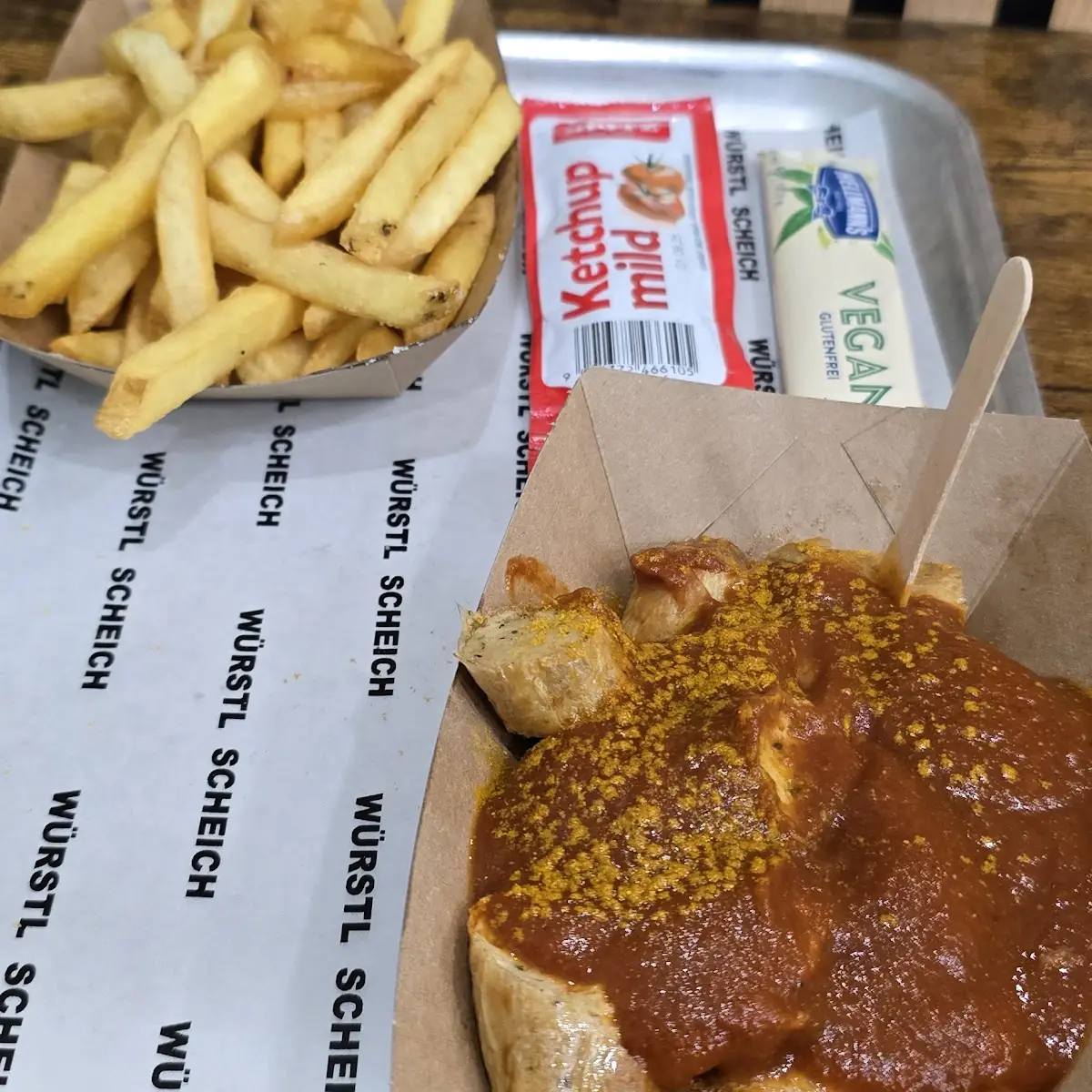 Veganen Curry Wurst