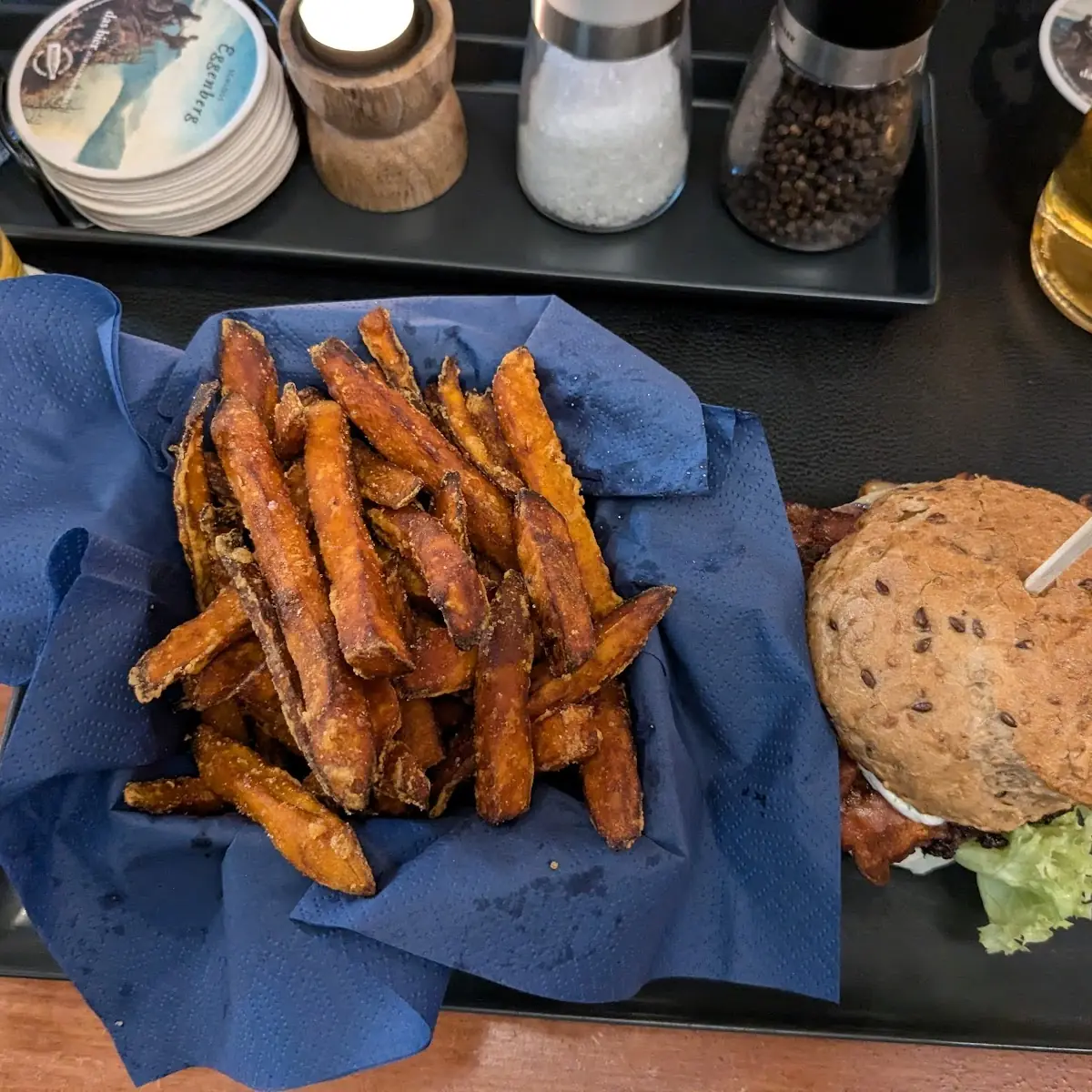 Raclette Burger Mit Süßkartoffeln